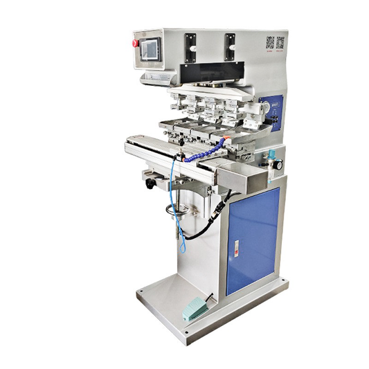 Automated Pad Printing System with Robotic Shuttle and Feeder by Shichuangli